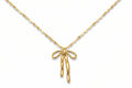 Long Bow Pendant Necklace