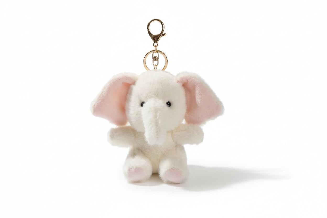 Ella the Elephant Plush Keychain