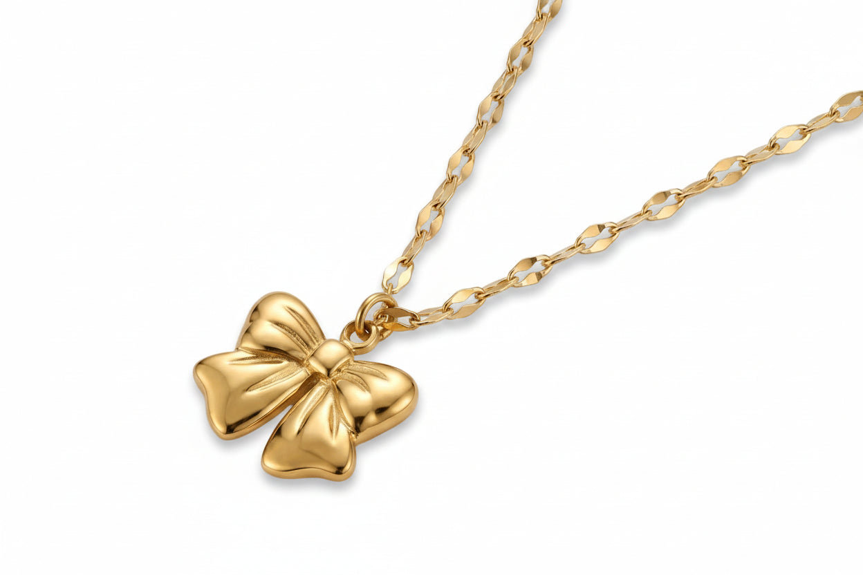 Bow Pendant Necklace