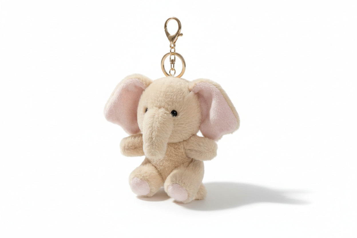 Ella the Elephant Plush Keychain