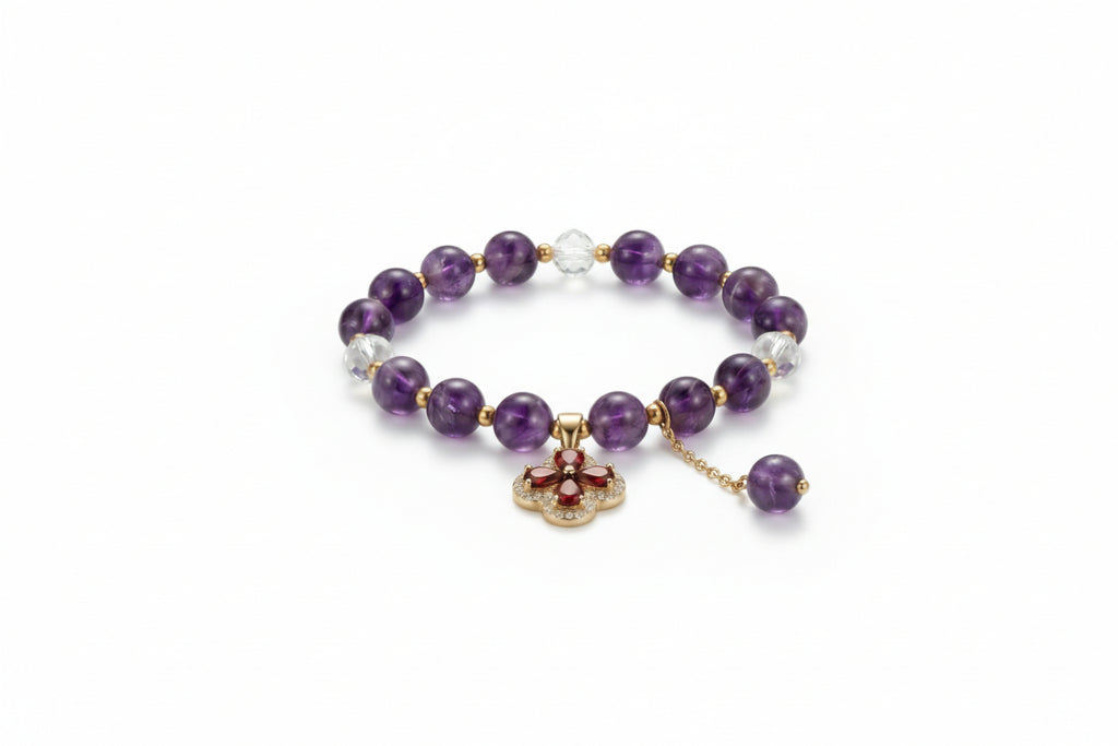 Amethyst Bead Bracelet