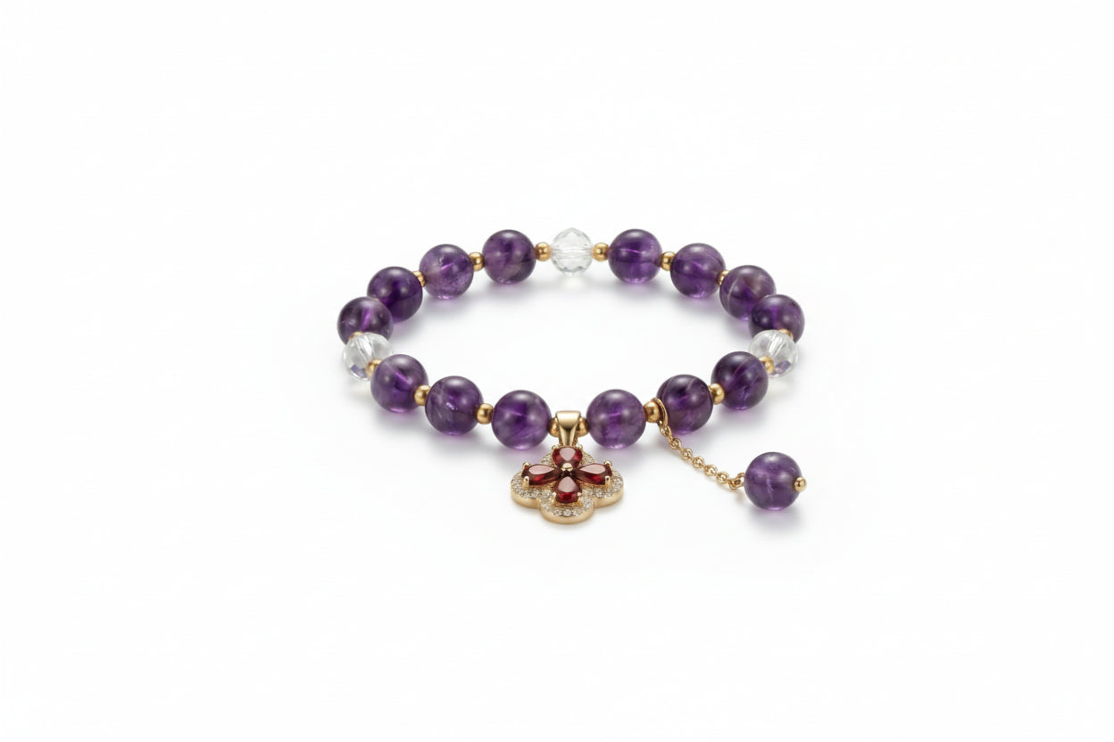 Amethyst Bead Bracelet
