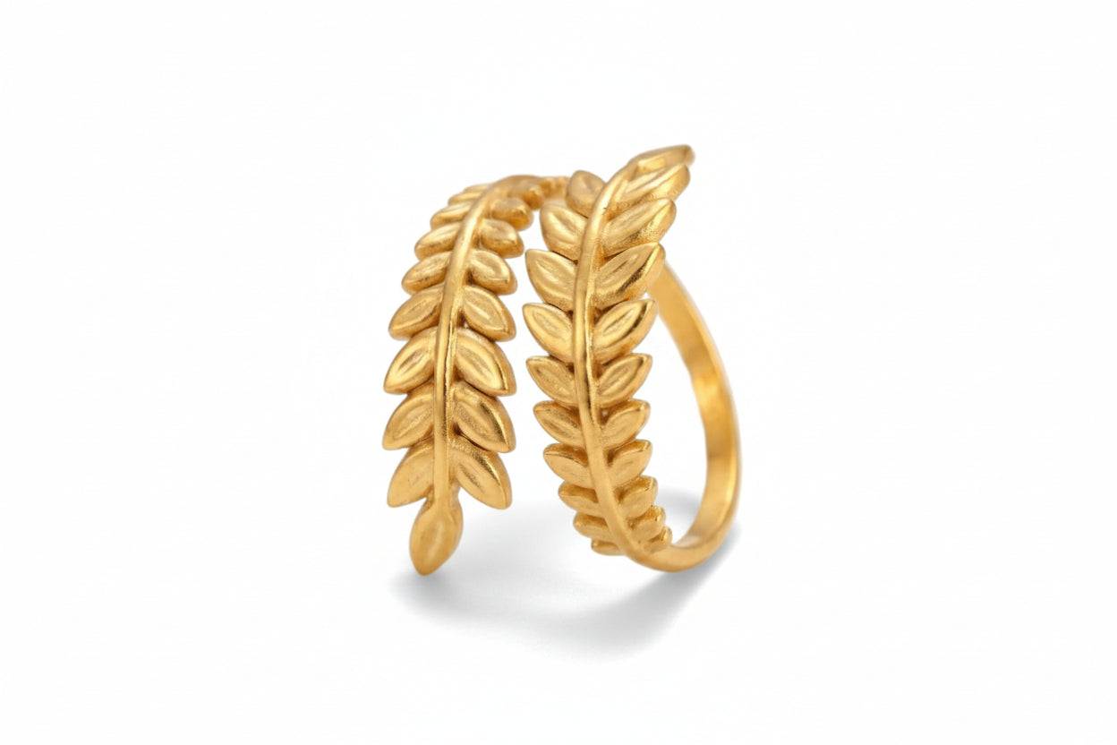SS Leaf Ring