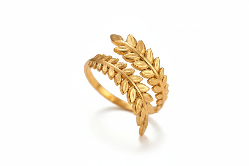 SS Leaf Ring