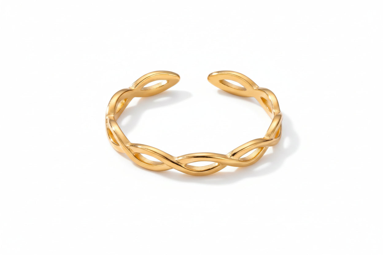 SS Stylish Wave ring