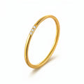 SS 3 Stone Minimal Ring