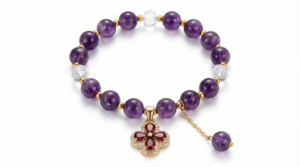 Amethyst Bead Bracelet
