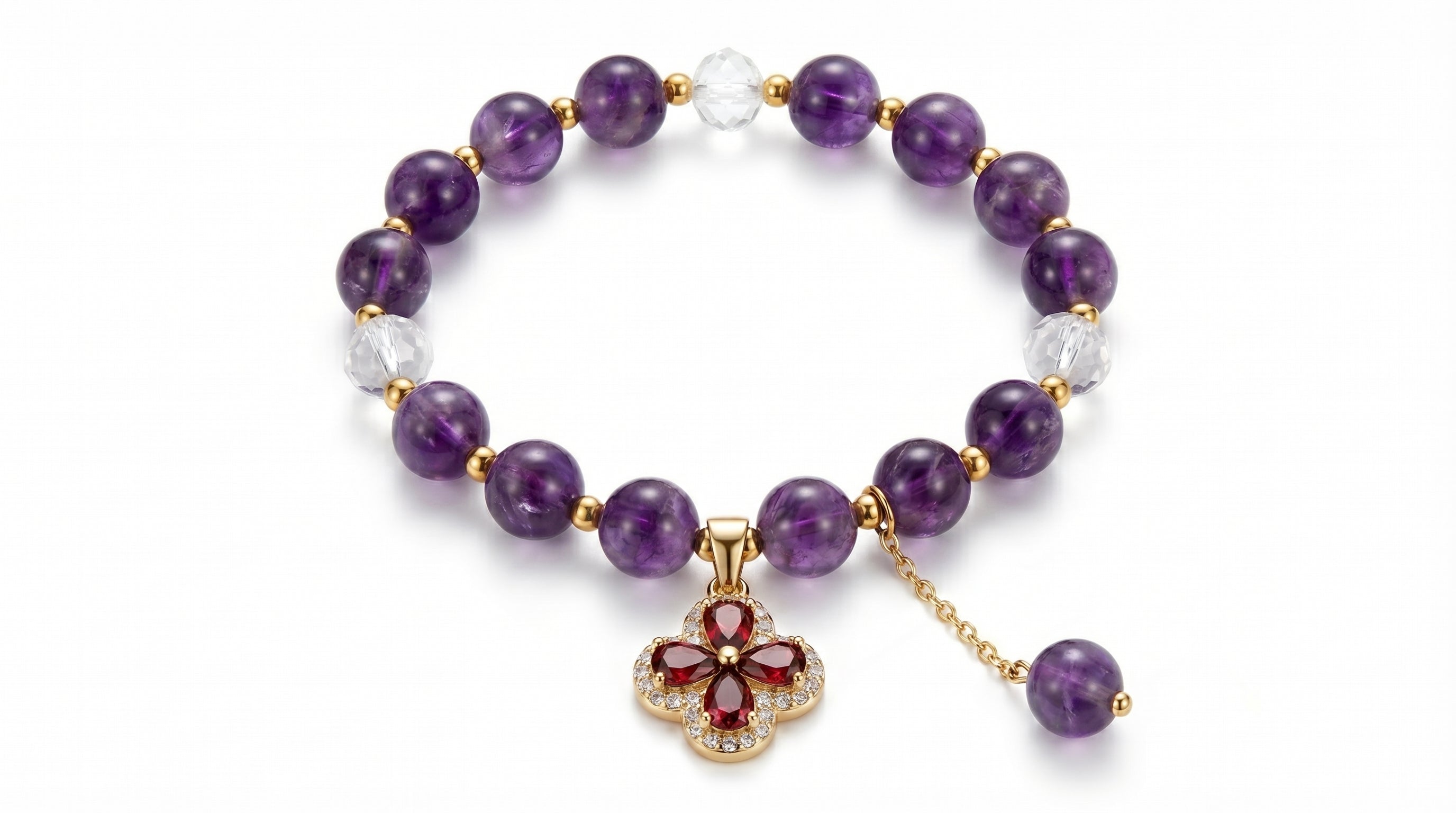 Amethyst Bead Bracelet
