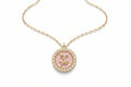 Floral Pendant Necklace with Pearls