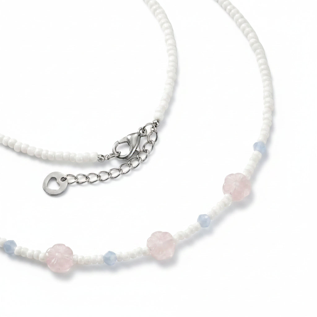 Handmade Pastel Beaded Necklace