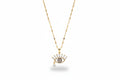 Teardrop Evil Eye Pendant Necklace