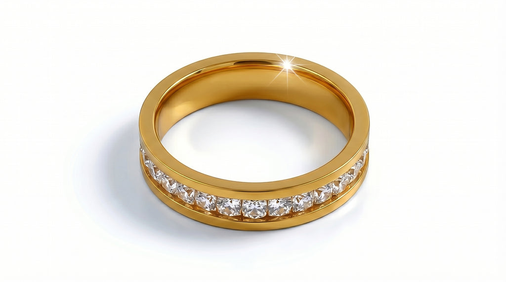 SS Square Stone Ring