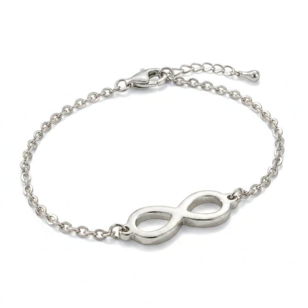 Infinity Stainless Steel Chain Bracelet